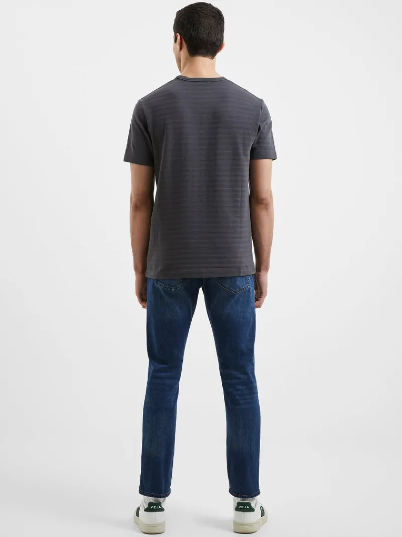FRENCH CONNECTION T-Shirts & Polo Shirts<Texture Jersey Stripe T-Shirt ForgedIron