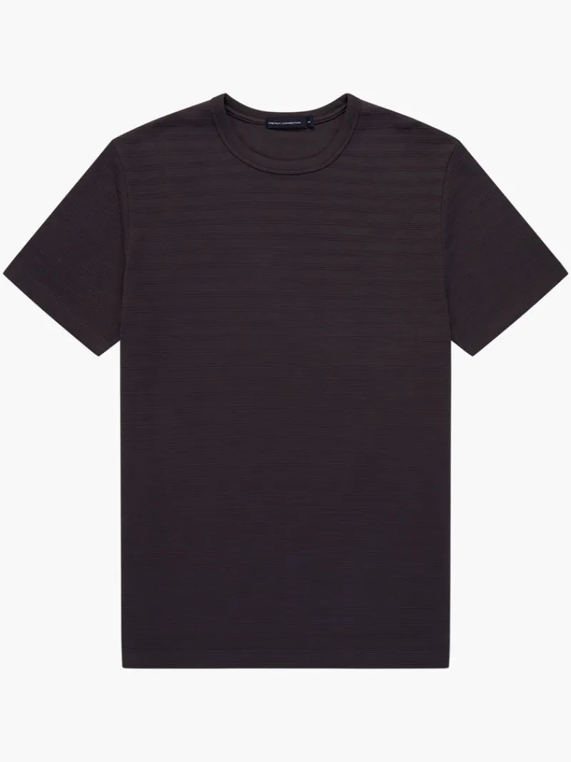 FRENCH CONNECTION T-Shirts & Polo Shirts<Texture Jersey Stripe T-Shirt ForgedIron