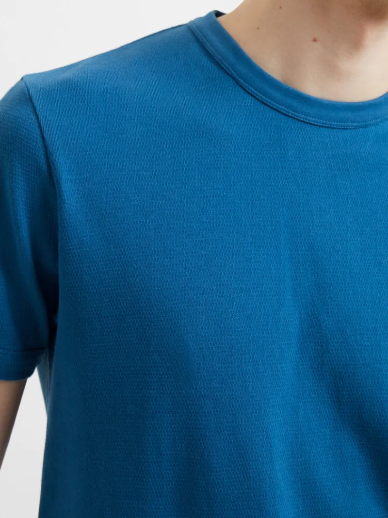 FRENCH CONNECTION T-Shirts & Polo Shirts<Textured Jersey T-Shirt BlueAshes
