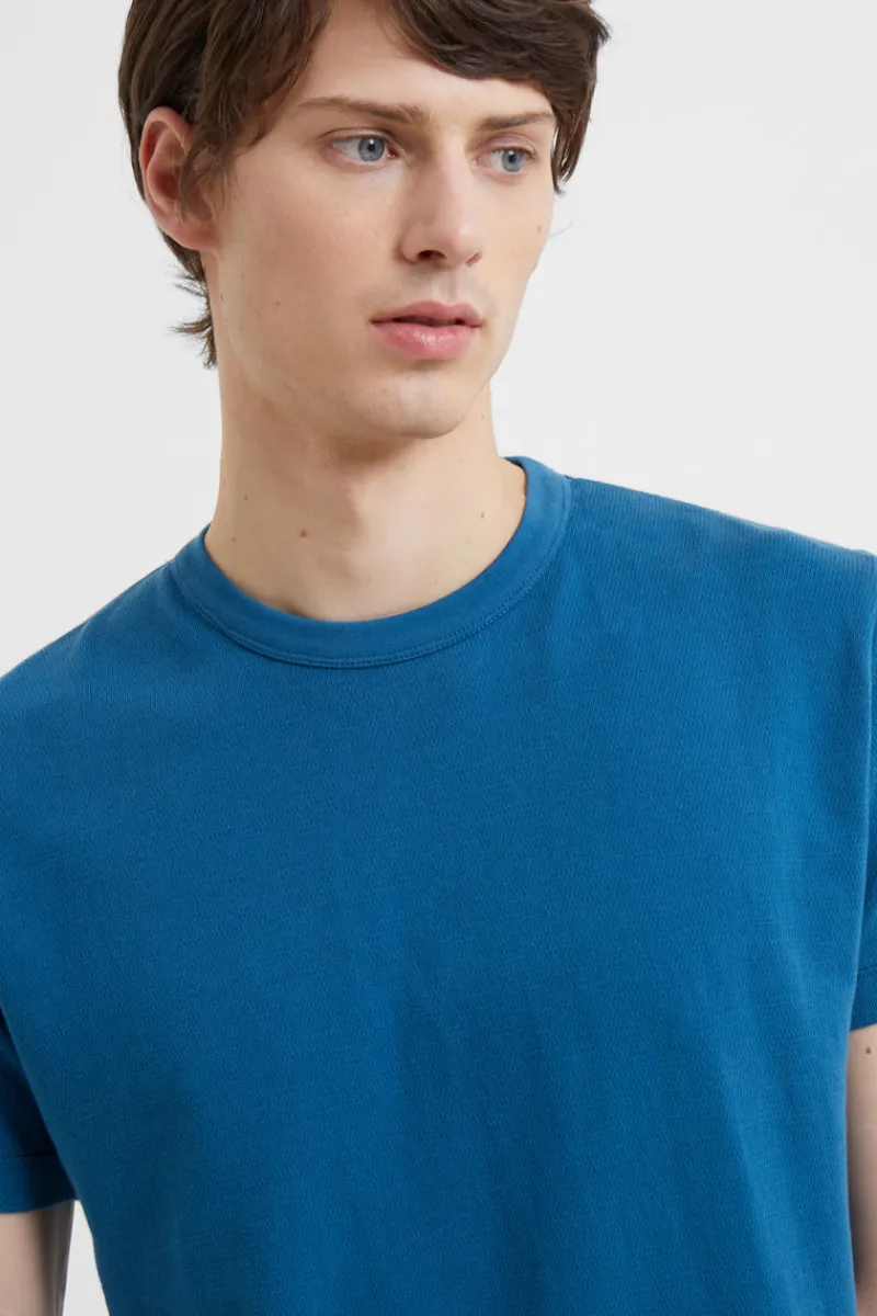 FRENCH CONNECTION T-Shirts & Polo Shirts<Textured Jersey T-Shirt BlueAshes