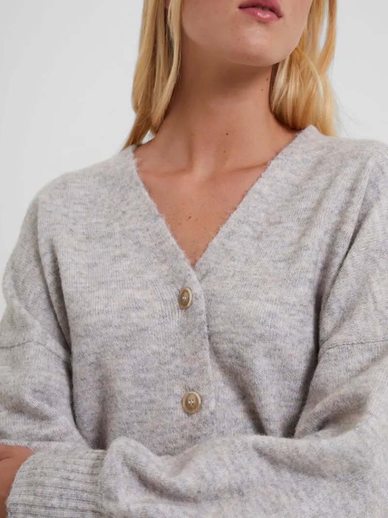 FRENCH CONNECTION Jumpers & Cardigans<Vhari Knit V-Neck Cardigan OatmealMel