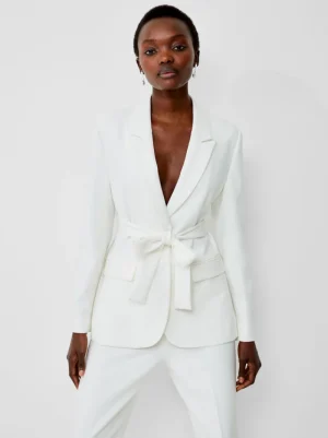 FRENCH CONNECTION Women's Suits | Women's Blazers | Coats & Jackets<Whisper Belted Blazer SummerWhite