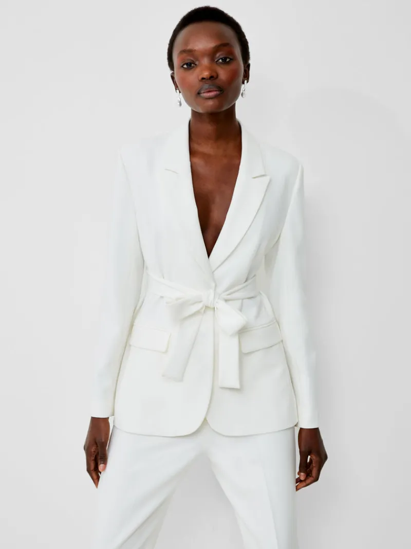 FRENCH CONNECTION Women's Suits | Women's Blazers | Coats & Jackets<Whisper Belted Blazer SummerWhite