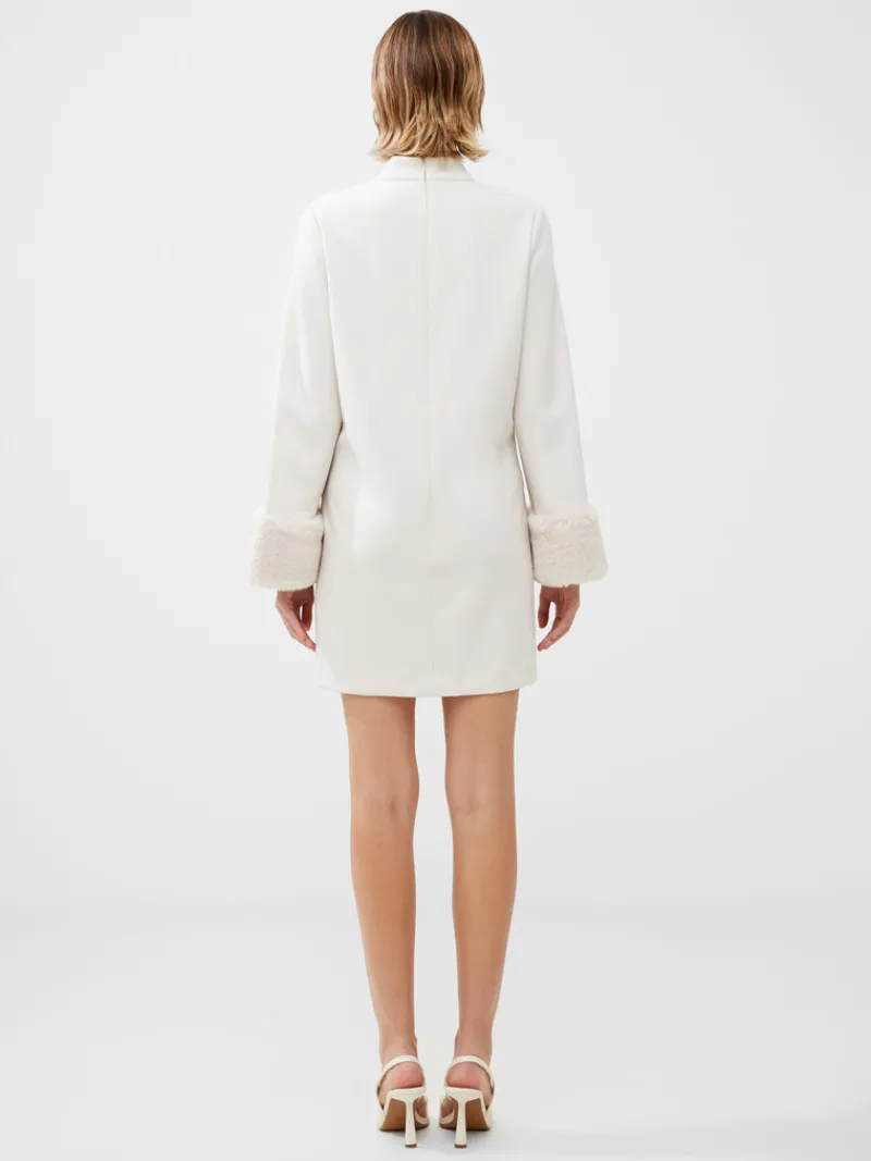 FRENCH CONNECTION Party Dresses | Sale<Whisper Ruth Faux Fur Trim Mini Dress ClassicCream