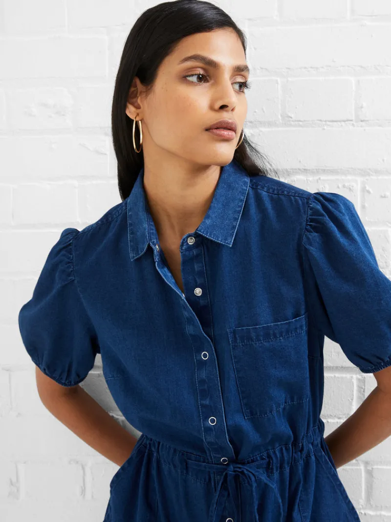 FRENCH CONNECTION Day Dresses<Zaves Chambray Shirt Dress MidWash